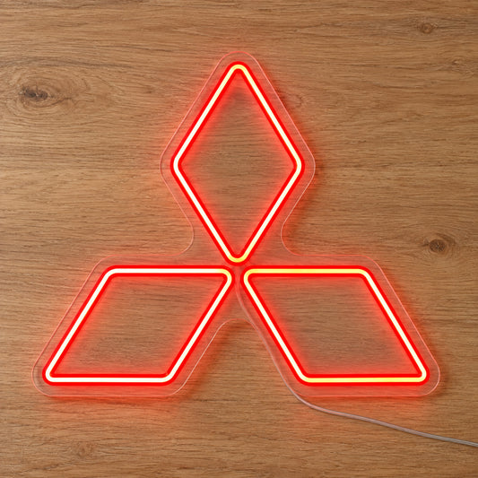 Mitsubishi Logo LED Neon Sign product photo 2