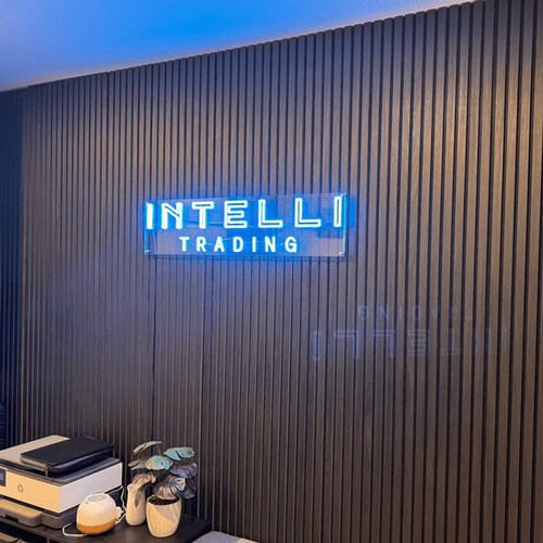 Neon Signs Perth: The Custom LED Sign for Intelli Trading's Office - Neon Lanes