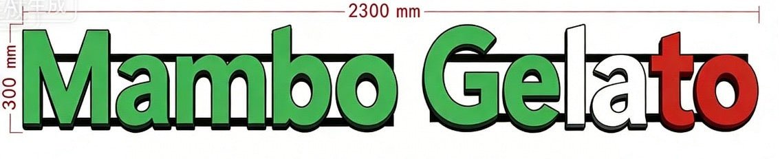 2 x custom signs on rails - Neon Lanes
