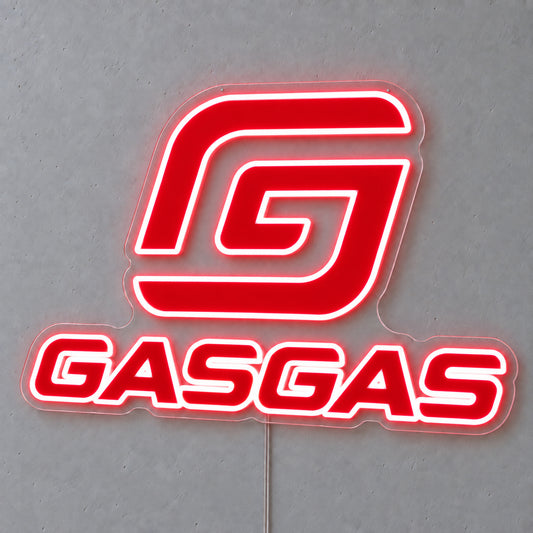 GasGas (Red) LED Neon Sign product photo 1