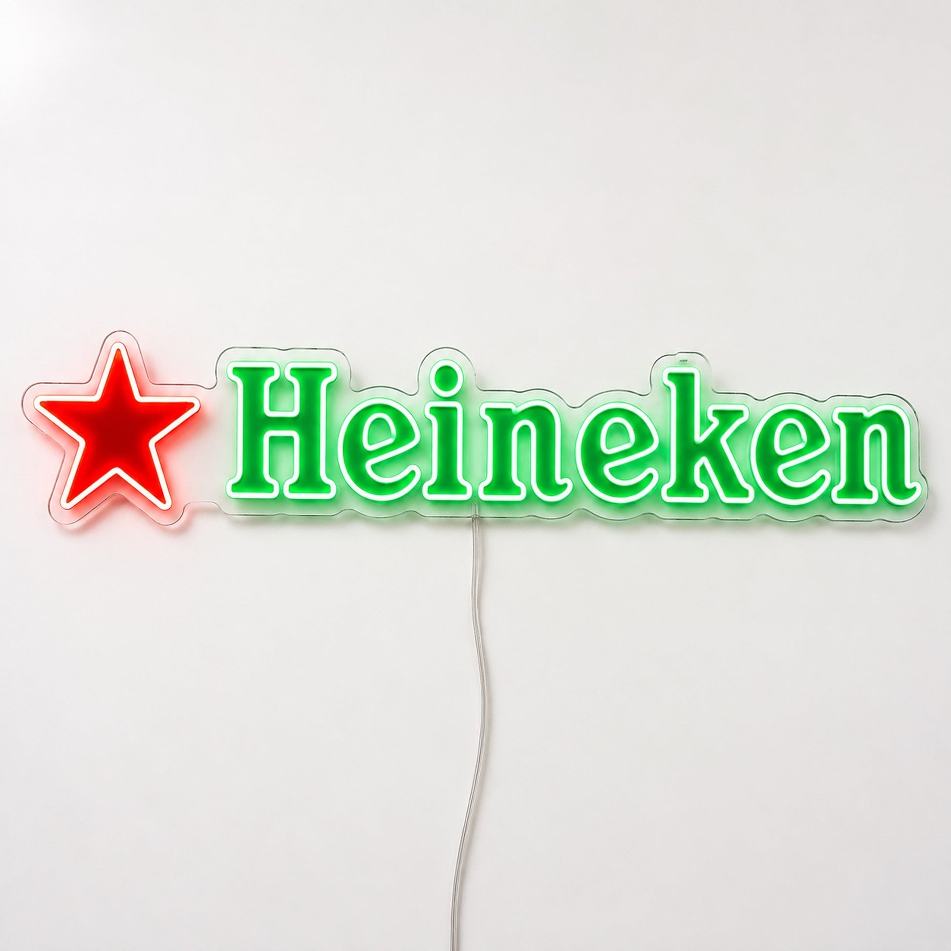 Heineken LED neon sign in green and red