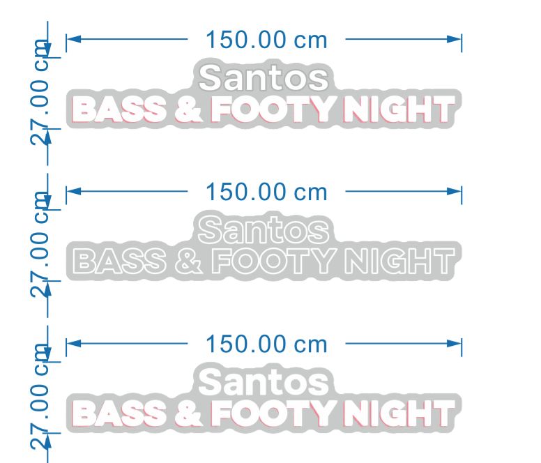 Custom Design: Santos Bass & Footy Night