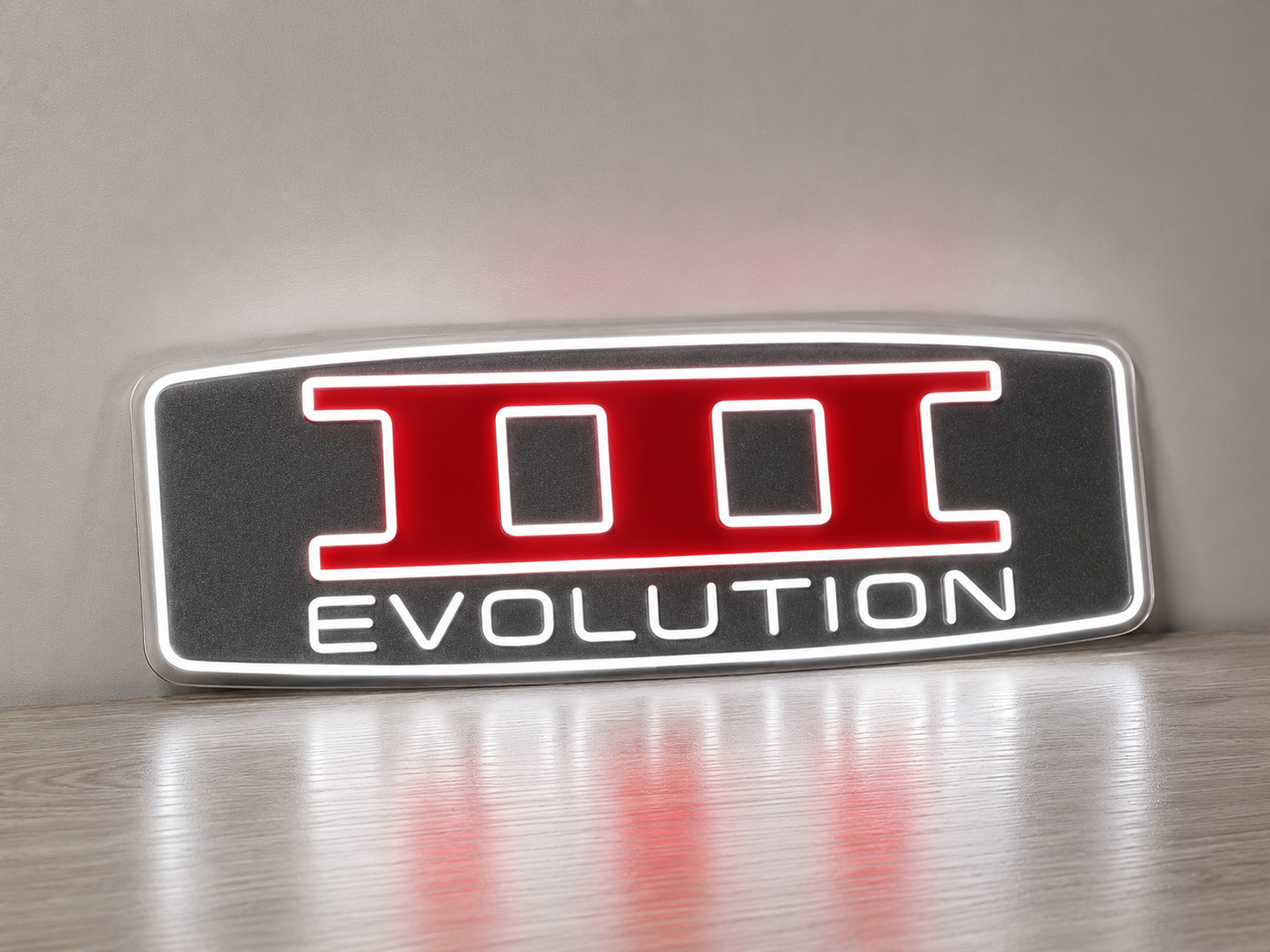 Lancer Evolution III Inspired LED Neon Sign emblem