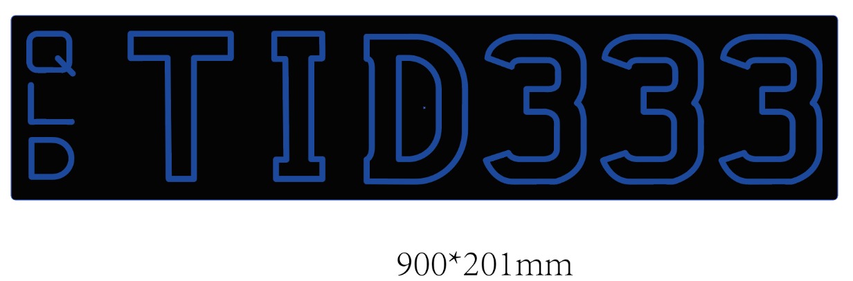 Custom Design: Car Number Plate
