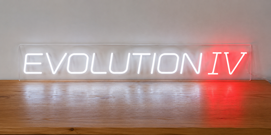 Lancer Evolution IV LED Neon Sign Red/White