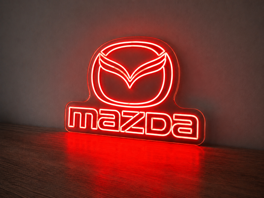 Mazda logo LED neon sign