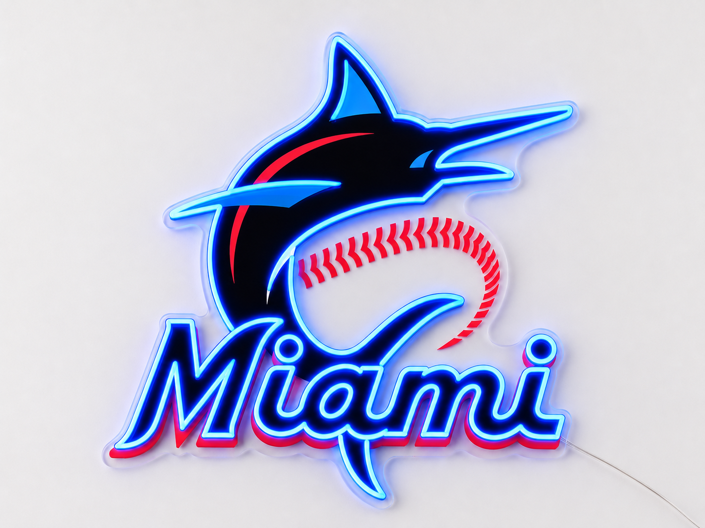 Miami Marlins LED Neon Sign
