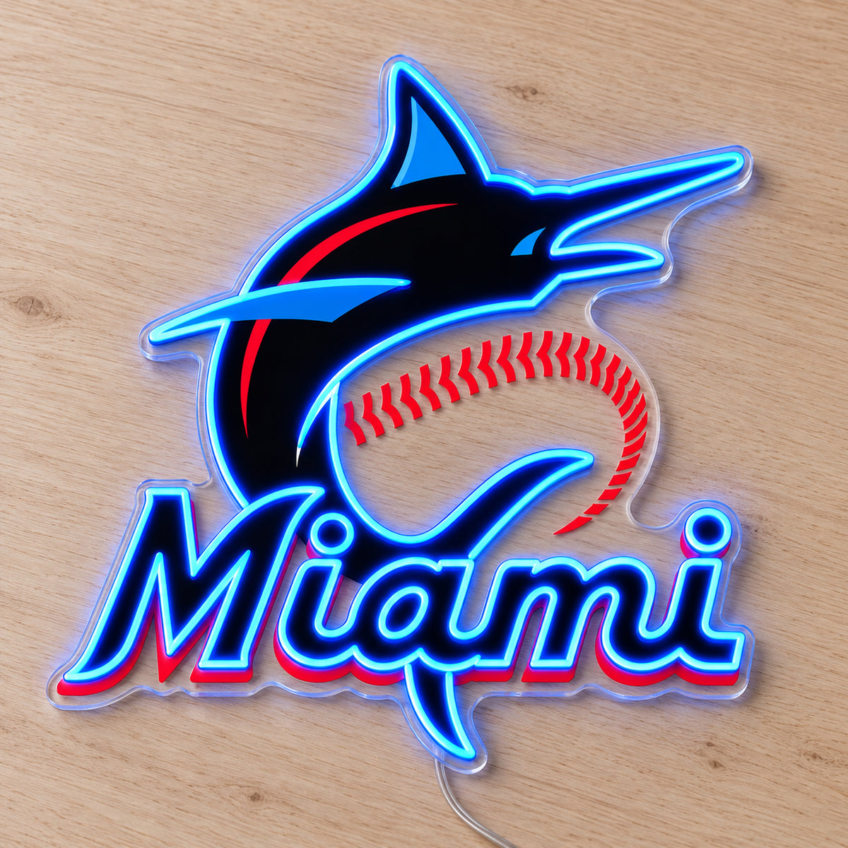 Miami Marlins LED Neon Sign product photo 2