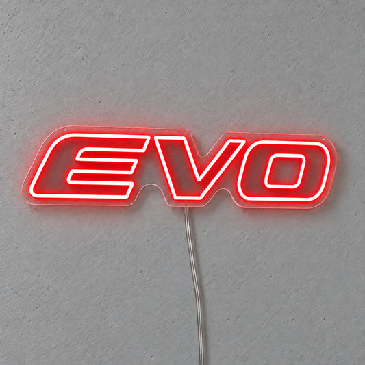 Mitsubishi Evo Logo LED Neon Sign product photo 1