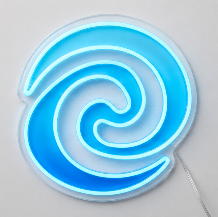 Moana Swirl LED Neon Sign