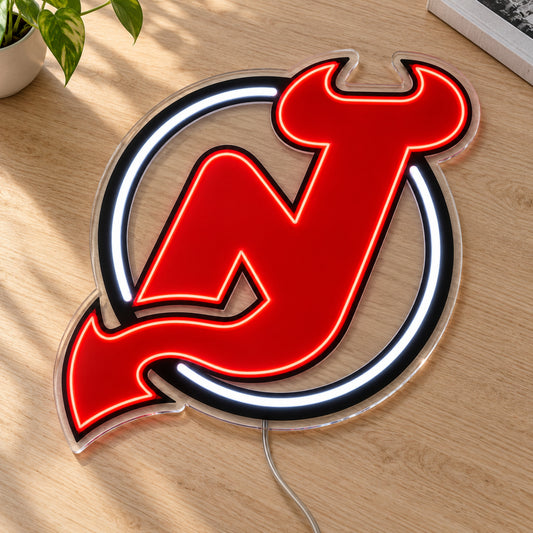 New Jersey Devils LED Neon Sign product photo 2