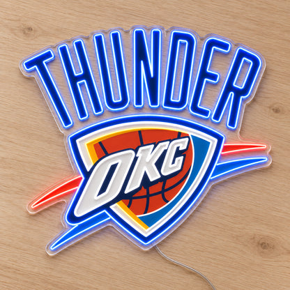 Oklahoma City Thunder LED Neon Sign product photo 2