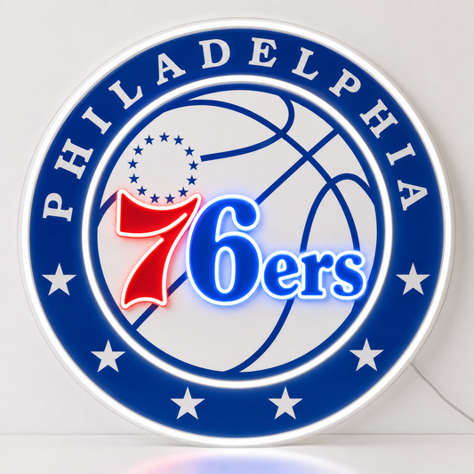 Philadelphia 76ers LED Neon Sign