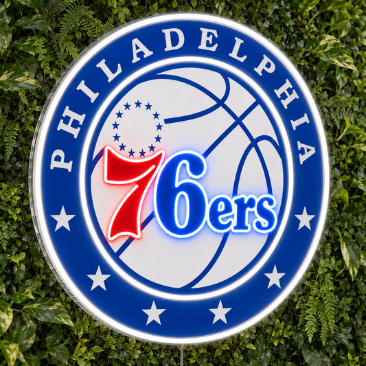 Philadelphia 76ers LED Neon Sign product photo 1