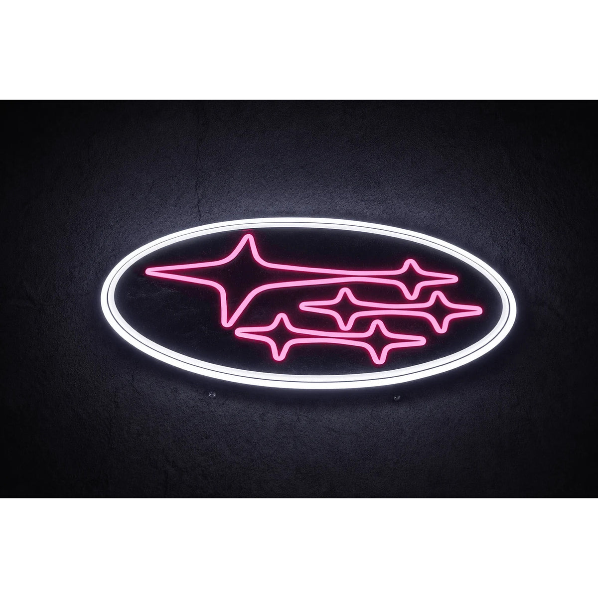 Subaru Logo LED Neon Sign pink product photo 1