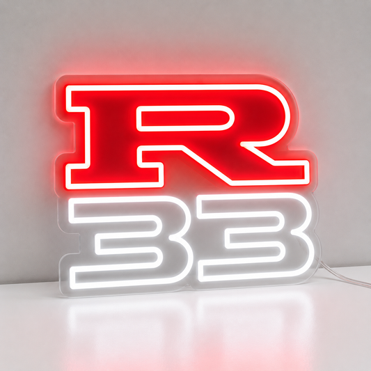 Nissan R33 LED Neon Sign - Neon Lanes