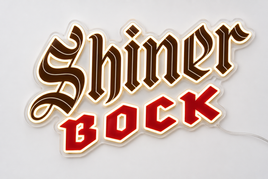 Shiner Bock LED Neon Sign
