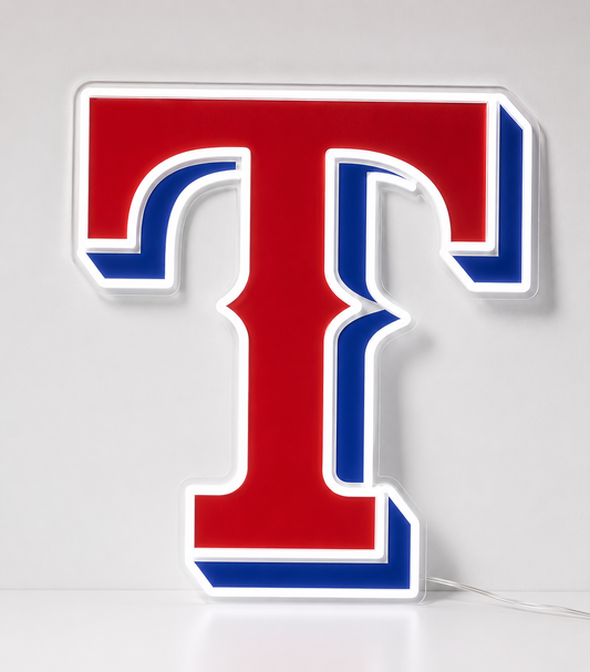 Texas Rangers LED Neon Sign