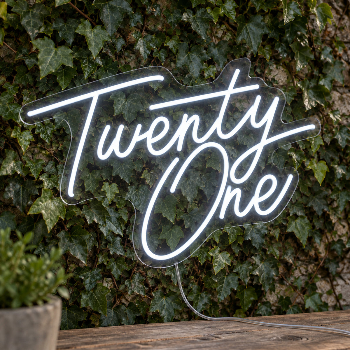 Twenty One LED Neon Sign product photo 1