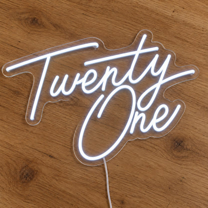 Twenty One LED Neon Sign product photo 2