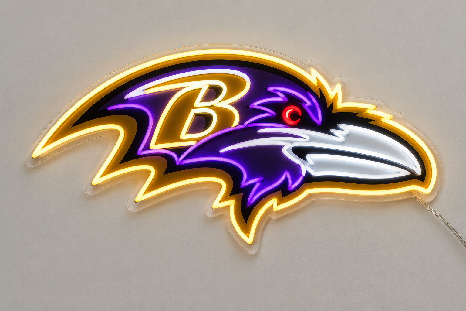 Baltimore Ravens LED Neon Sign