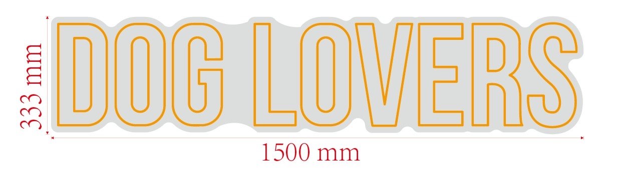 Custom design: DOG LOVERS - Neon Lanes