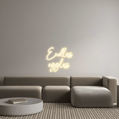 Custom Design: Endless eggless - Neon Lanes