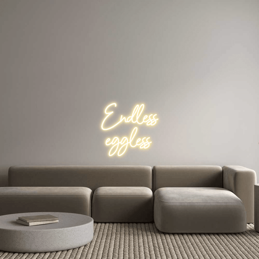 Custom Design: Endless eggless - Neon Lanes