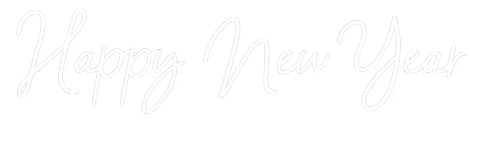 Custom Design: Happy New Year - Neon Lanes