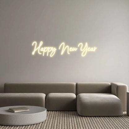 Custom Design: Happy New Year - Neon Lanes