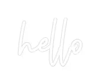 Custom Design: hello - Neon Lanes