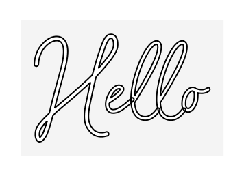 Custom Design: Hello - Neon Lanes