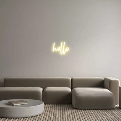 Custom Design: hello - Neon Lanes