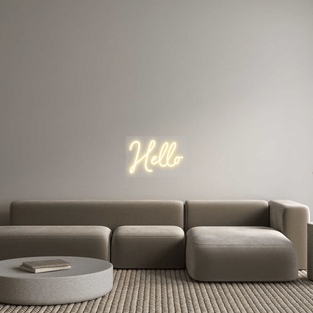 Custom Design: Hello - Neon Lanes