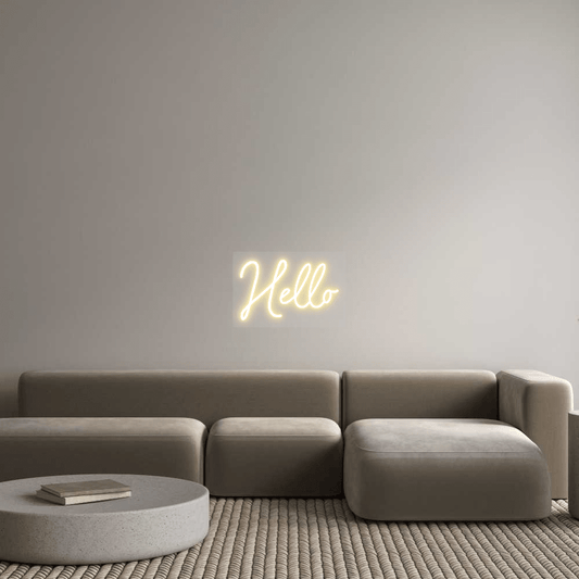 Custom Design: Hello - Neon Lanes