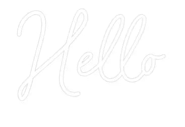 Custom Design: Hello - Neon Lanes