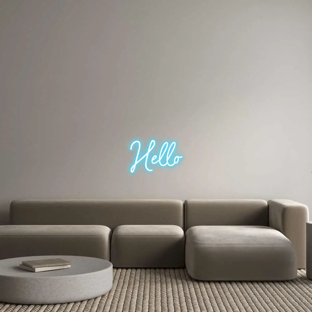 Custom Design: Hello - Neon Lanes
