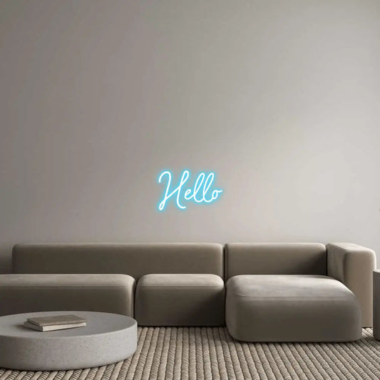 Custom Design: Hello - Neon Lanes