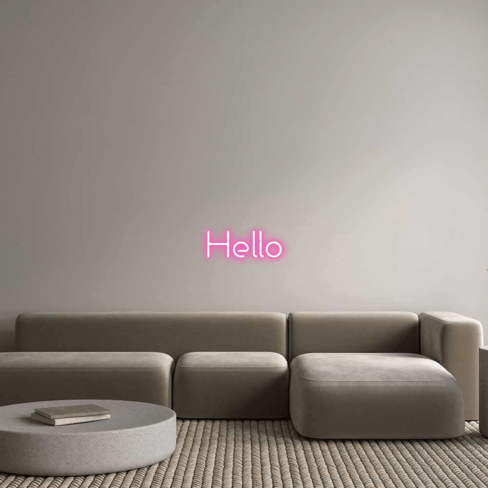 Custom Design: Hello - Neon Lanes