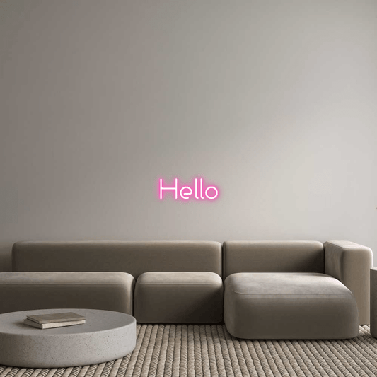 Custom Design: Hello - Neon Lanes