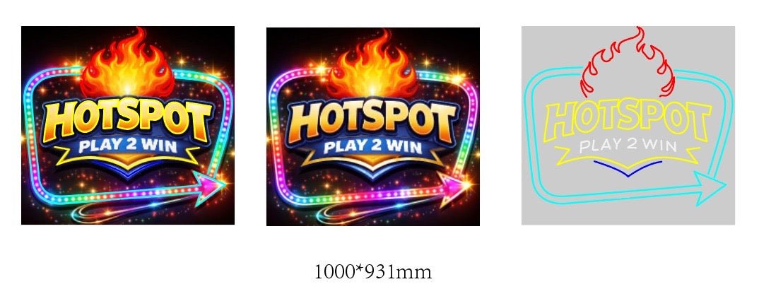 Custom Design: Hotspot Play 2 Win - Neon Lanes