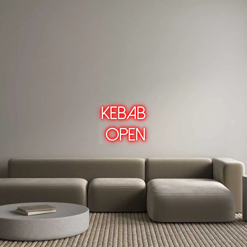 Custom Design: KEBAB OPEN - Neon Lanes