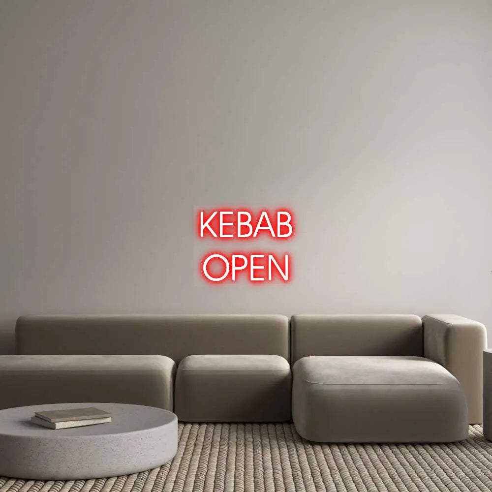 Custom Design: KEBAB OPEN - Neon Lanes