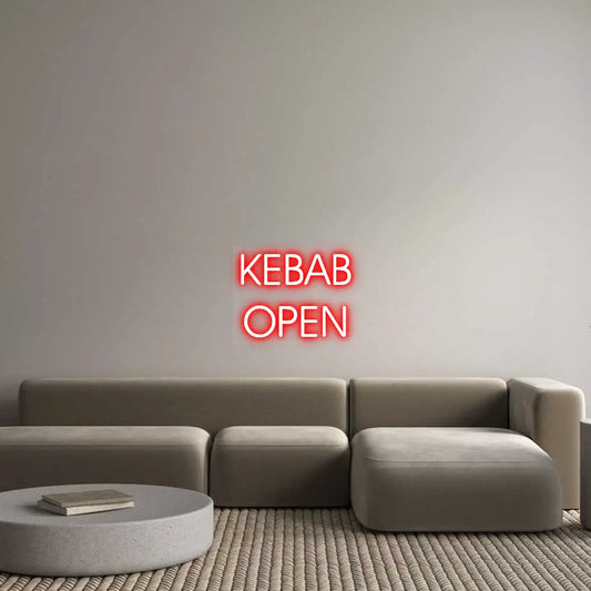 Custom Design: KEBAB OPEN - Neon Lanes