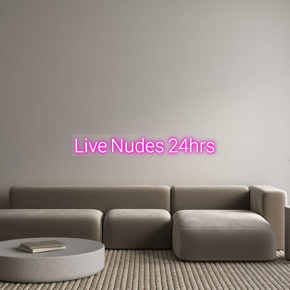 Custom Design: Live Nudes 24hr... - Neon Lanes
