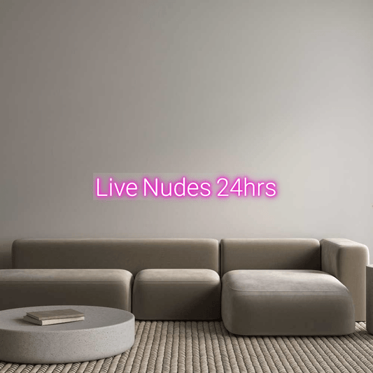 Custom Design: Live Nudes 24hr... - Neon Lanes