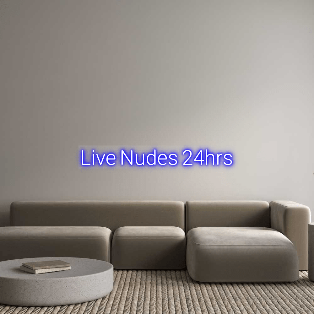 Custom Design: Live Nudes 24hr... - Neon Lanes