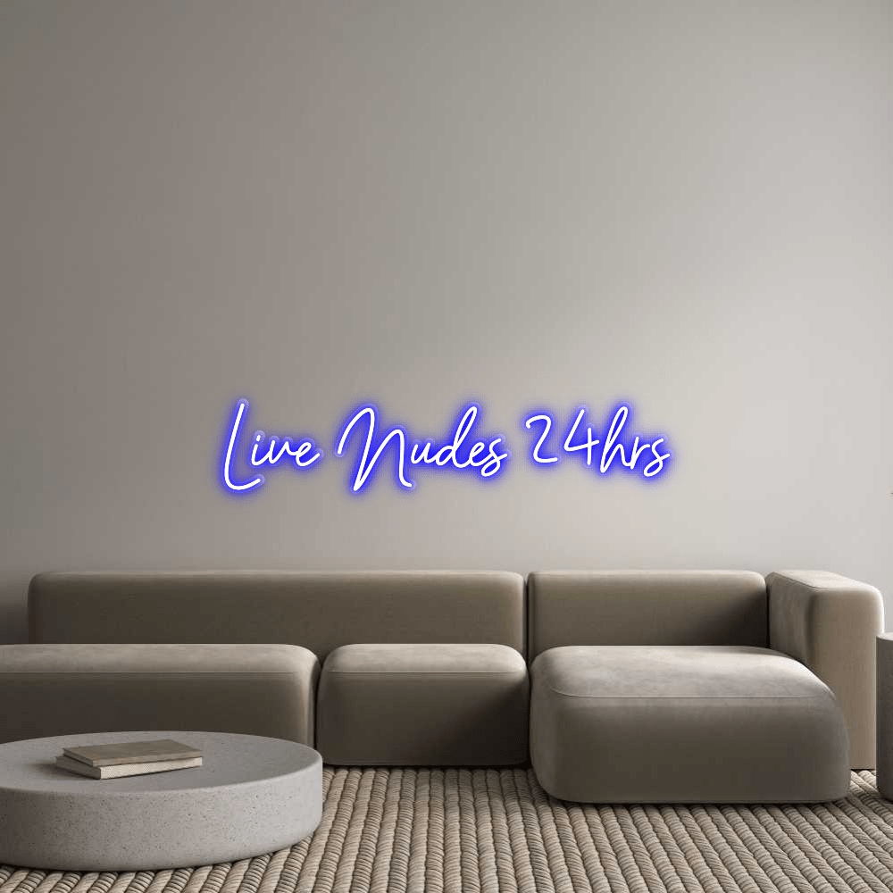 Custom Design: Live Nudes 24hr... - Neon Lanes