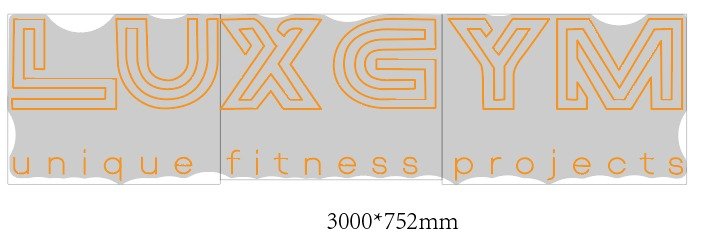 Custom design: LUX GYM - Neon Lanes