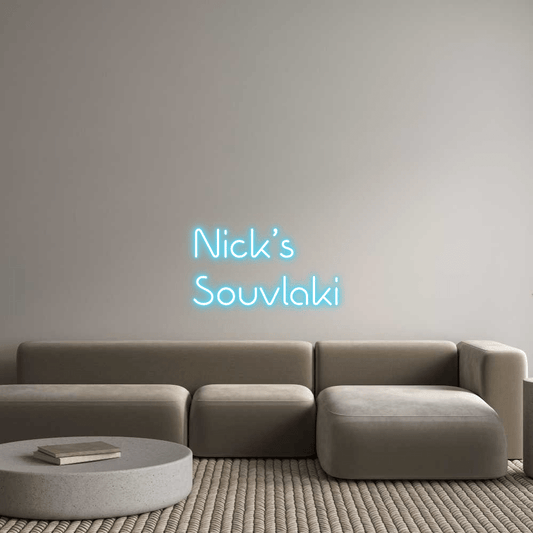 Custom Design: Nick’s Souvlaki - Neon Lanes